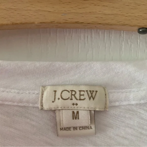 J.Crew white floral eyelet front sleeveless top - Picture 4 of 6